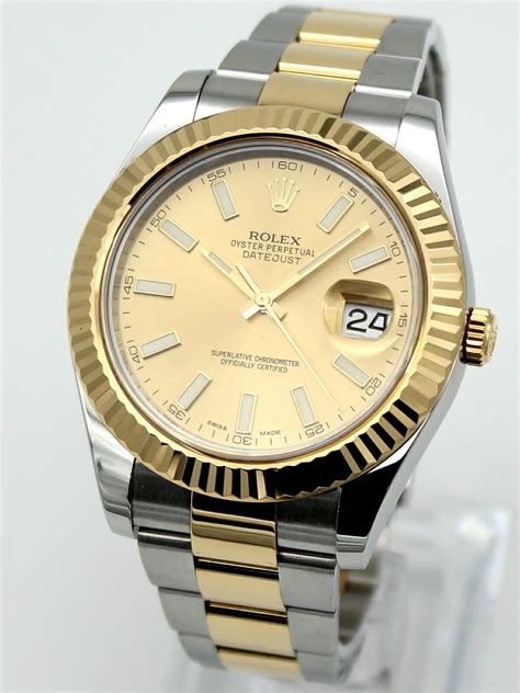 rolex datejust 41mm steel gold|2021 rolex datejust 41 mm.